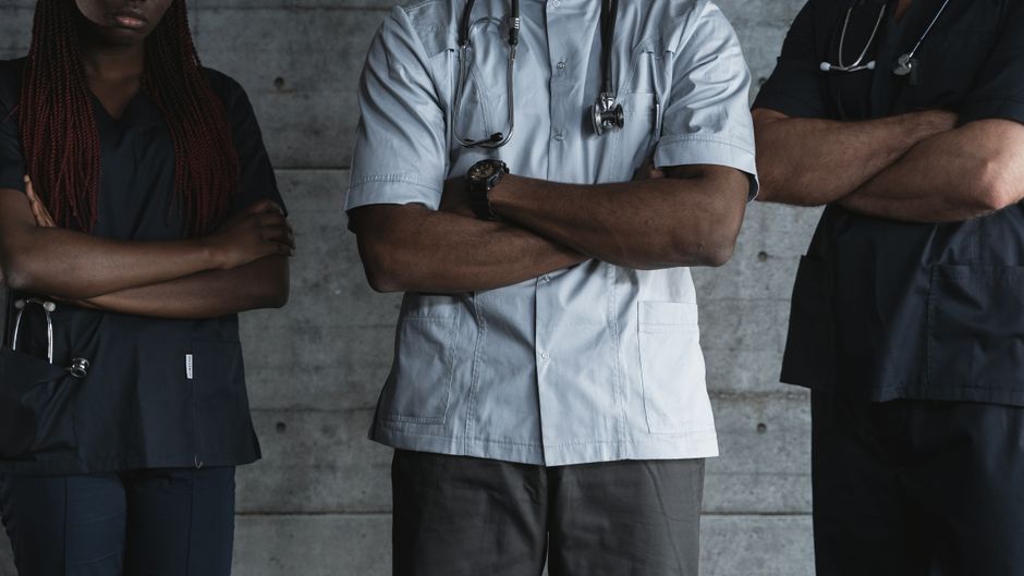 Diverse healthcare team